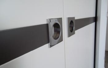 Porta laccata bianca con cover